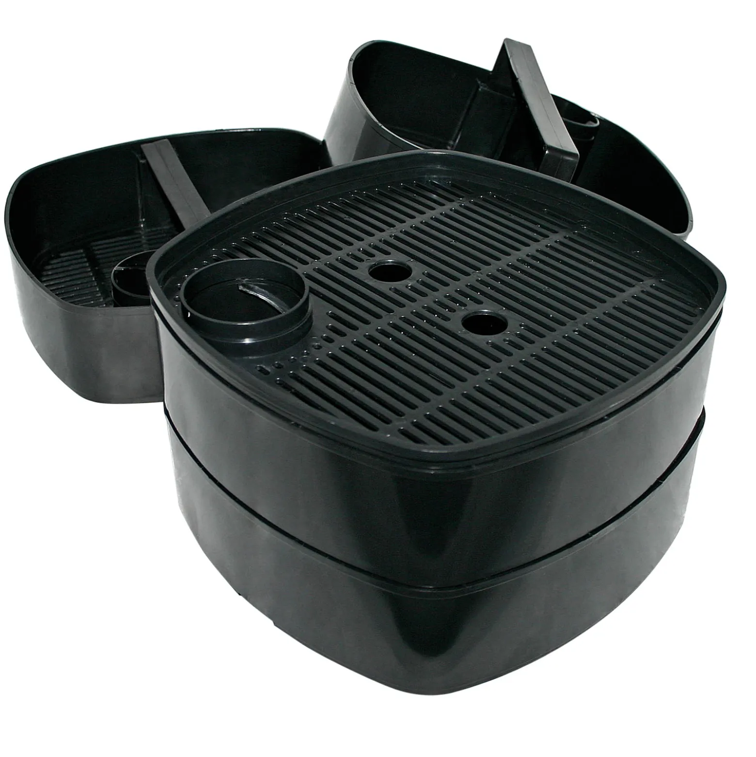 SunSun Ersatzteil für HW-404B Aquarium Außenfilter – Filterkörbe mit Griffen und Abdeckplatte – schwarz – Filtermaterial für Aquarium Aquaristik
