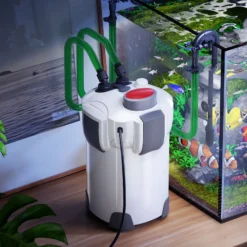 SunSun HW-304 Aquarium Außenfilter 55 W 2000 L/h 4 Stufen Kammerfilter, Filtermedien, Filterpumpe
