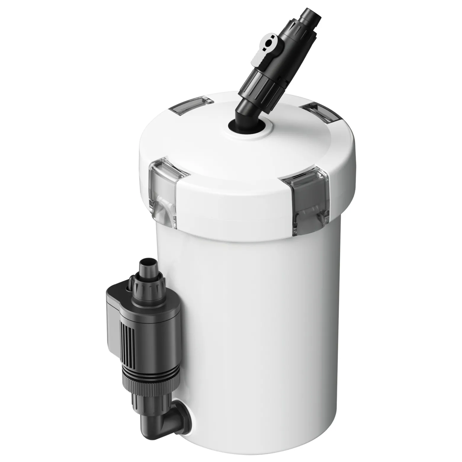 SunSun HW-603B Aquarium Außenfilter 400 L/h mit 3 Filterschwämmen und 1 Filtervlies, Filtermedien, Filterpumpe