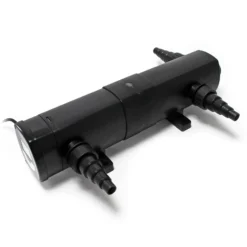 SunSun Komplettset: CBF-350B Teichfilter bis 60000 L Teichfilteranlage Durchlauffilter, NEO10000 Teichpumpe 10000l/h 80W, CUV-218 Teichklärer UVC Klärer mit 18W, 25m Teichschlauch 25 mm, Y-Verteiler