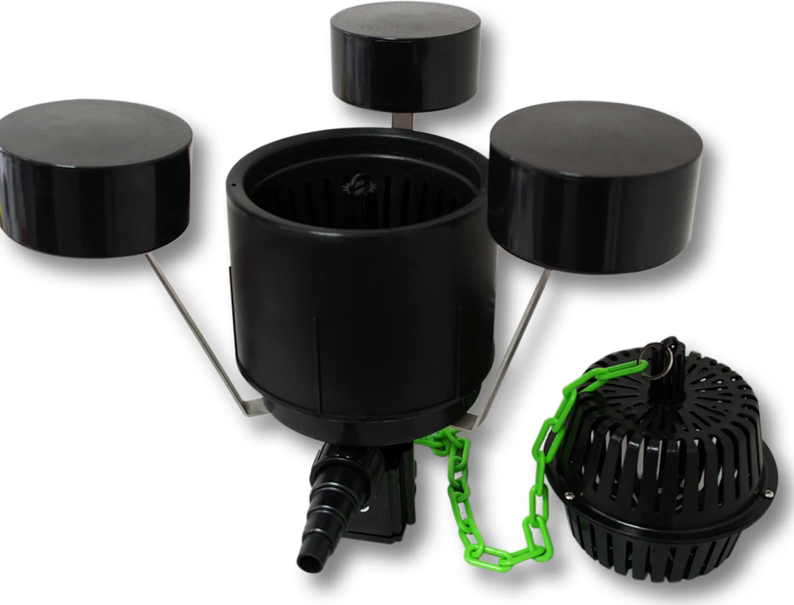 SunSun Komplettset: CBF-350C Teichfilter bis 90000 L, CTF-12000 Teichpumpe 12000l/h 100W, CUV-218 Teichklärer 18W, 25m Schlauch 25mm, CSP-250 Skimmer 2500l/h, HJ-943 Springbrunnen 800l/h, Y-Verteiler