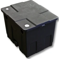 SunSun Komplettset: CBF-350 Teichfilter bis 12000 L Teichfilteranlage als Durchlauffilter, CTF-3800 SuperECO Teichpumpe 3600l/h 20W, CUV-218 Teichklärer UVC Klärer mit 18W, 25m Teichschlauch 25 mm