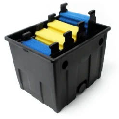 SunSun Komplettset: CBF-350 Teichfilter bis 12000L Teichfilteranlage Durchlauffilter, NEO3800 Teichpumpe 3600l/h 20W, CUV-236 Teichklärer 36W, 5m Teichschlauch 38 mm (1 1/2