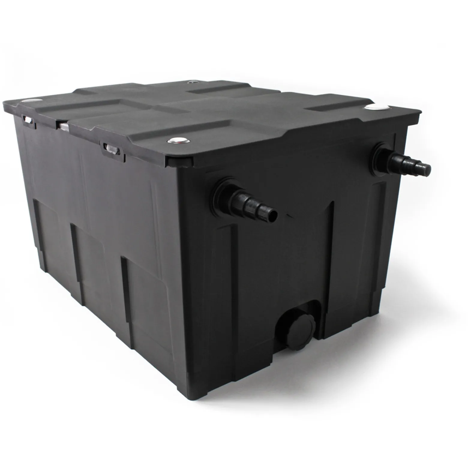 SunSun Komplettset: CBF-550 Teichfilter bis 60000L Teichfilteranlage als Durchlauffilter, NEO10000 Teichpumpe 10000l/h 80W, CUV-218 Teichklärer UVC Klärer mit 18W, 25m Teichschlauch 25 mm, Y-Verteiler