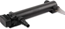 SunSun Komplettset: CBF-350 Teichfilter bis 12000 L Teichfilteranlage als Durchlauffilter, CUV-324 Teichklärer UVC Klärer mit 24W, 5m Teichschlauch 25 mm (1")