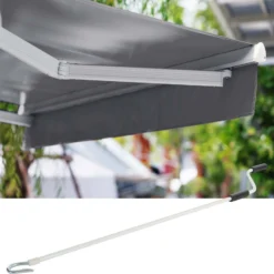 Toboli Gelenkarmmarkise 3x2,5m Anthrazit Sonnenmarkise für Wandmontage Balkonmarkise mit UV-Schutz