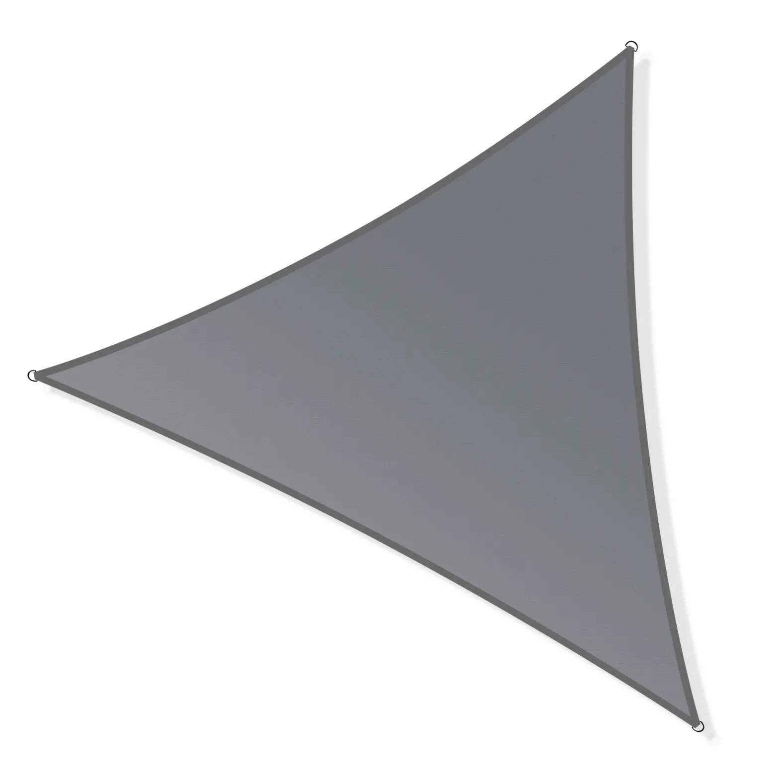 Toboli Sonnensegel Dreieck 3,6x3,6x5,1m Windfester Sonnenschutz UV 30+ für Garten, Terrasse, Balkon