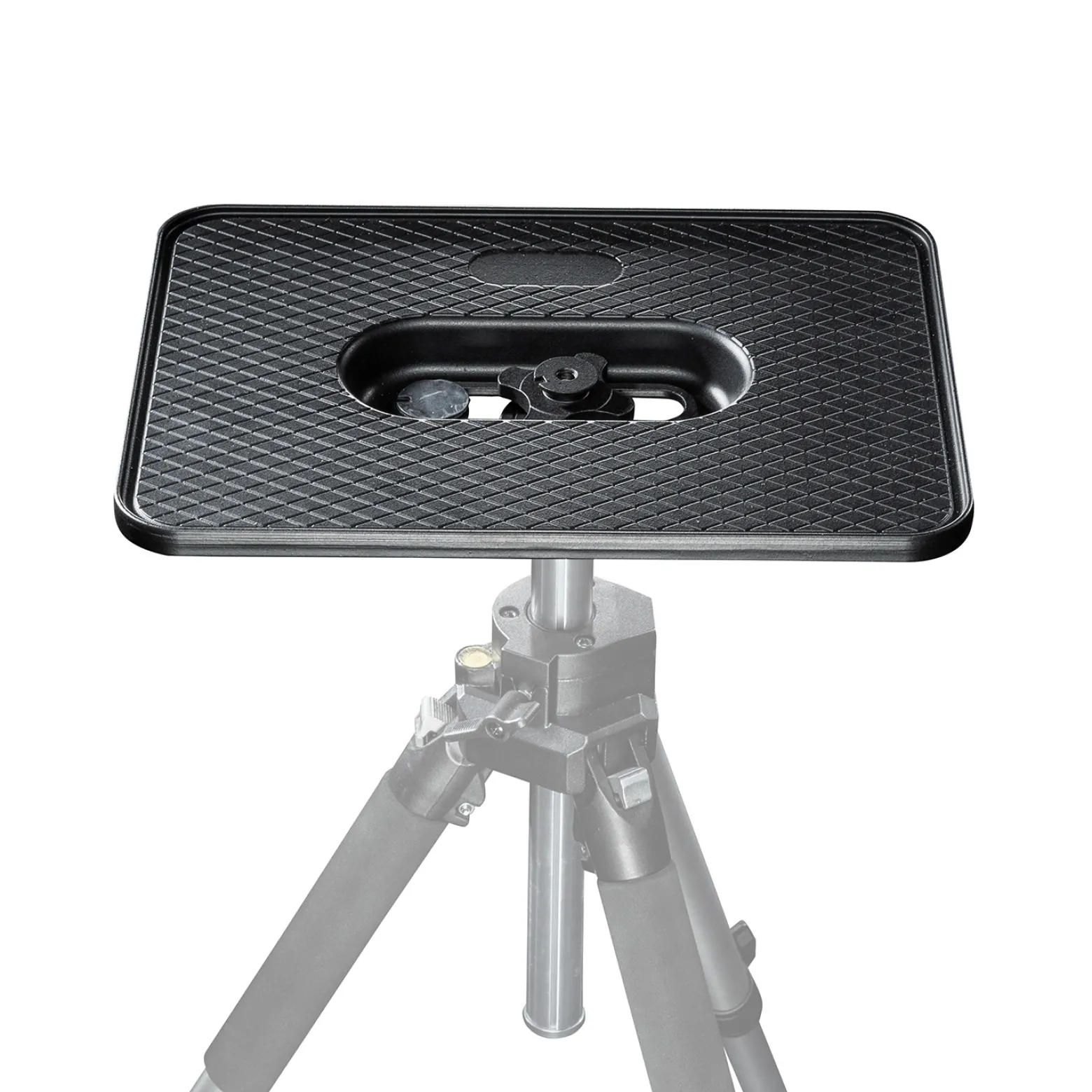 Walimex Laptop- und Projektorplatte 350 x 250 x 30 mm Auflagefläche 36 x 26 cm aus Aluminium max. 15 kg Traglast - stabile rutschfeste Halterung für Beamer, Monitore & Laptops