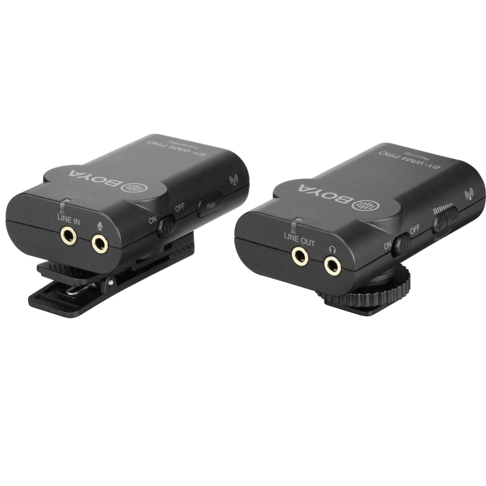 Walimex pro Boya 2er Set WM4 Pro K-1 Lavalier Kondensator Mikrofon - 60 m - mit Sender und Empfänger, 3,5 mm Klinkenstecker, 120 cm Kabel, Etui - für Video- und Audioanwendungen