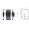 Walimex pro 500/6,3 DSLR Spiegel Objektiv kompatibel mit Canon RF, Kameraobjektiv mit 500 mm Brennweite, Spiegelobjektiv für Vollformat und APS-C Kamera, hochwertiges Kamera Equipment