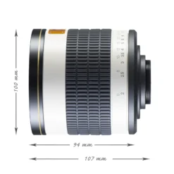 Walimex pro 500/6,3 DSLR Spiegel Objektiv kompatibel mit Canon RF, Kameraobjektiv mit 500 mm Brennweite, Spiegelobjektiv für Vollformat und APS-C Kamera, hochwertiges Kamera Equipment