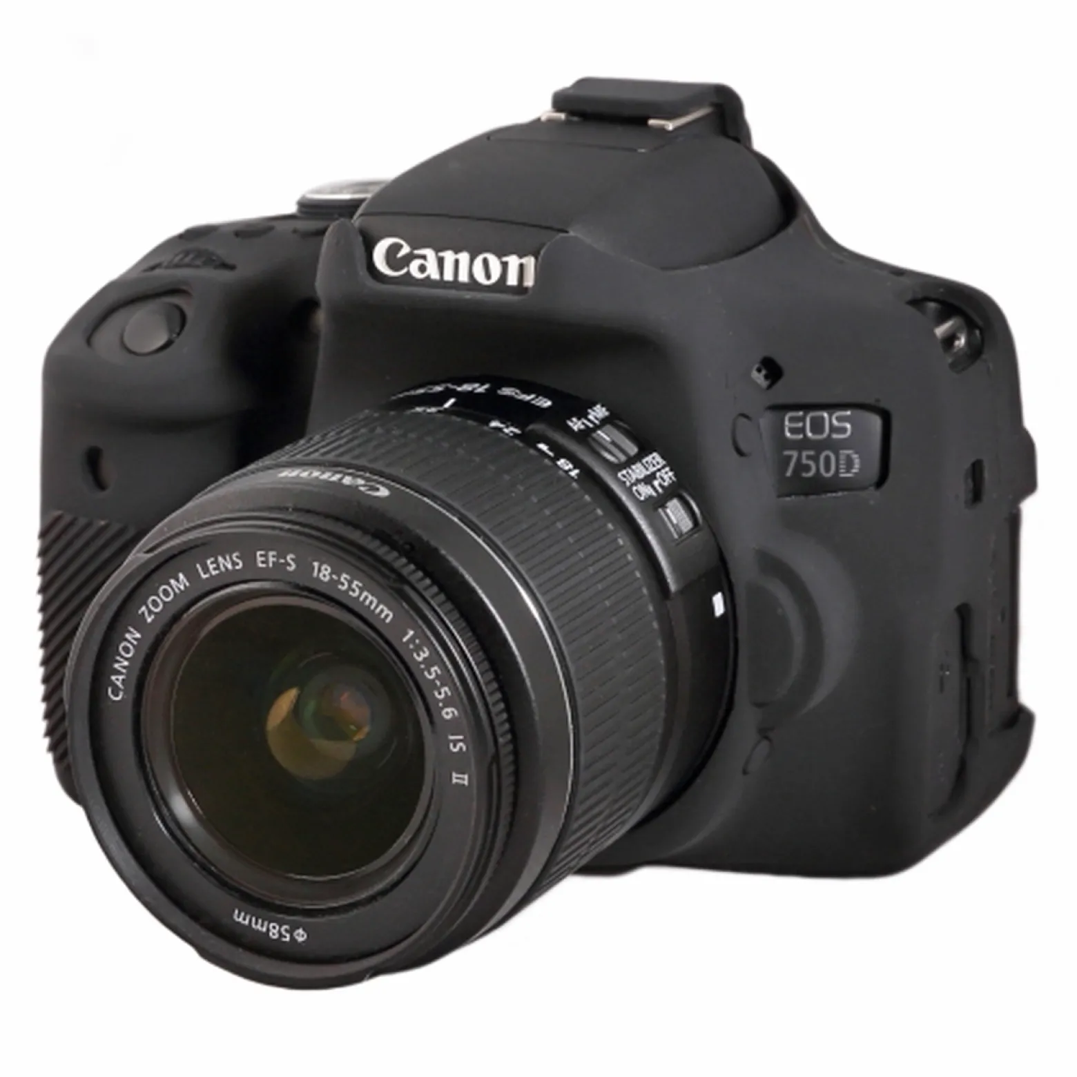 Walimex pro easyCover für Canon 750D – angenehm griffige Silikon-Schutzhülle, Kamera-Abdeckung - passgenau, uneingeschränkte Bedienbarkeit