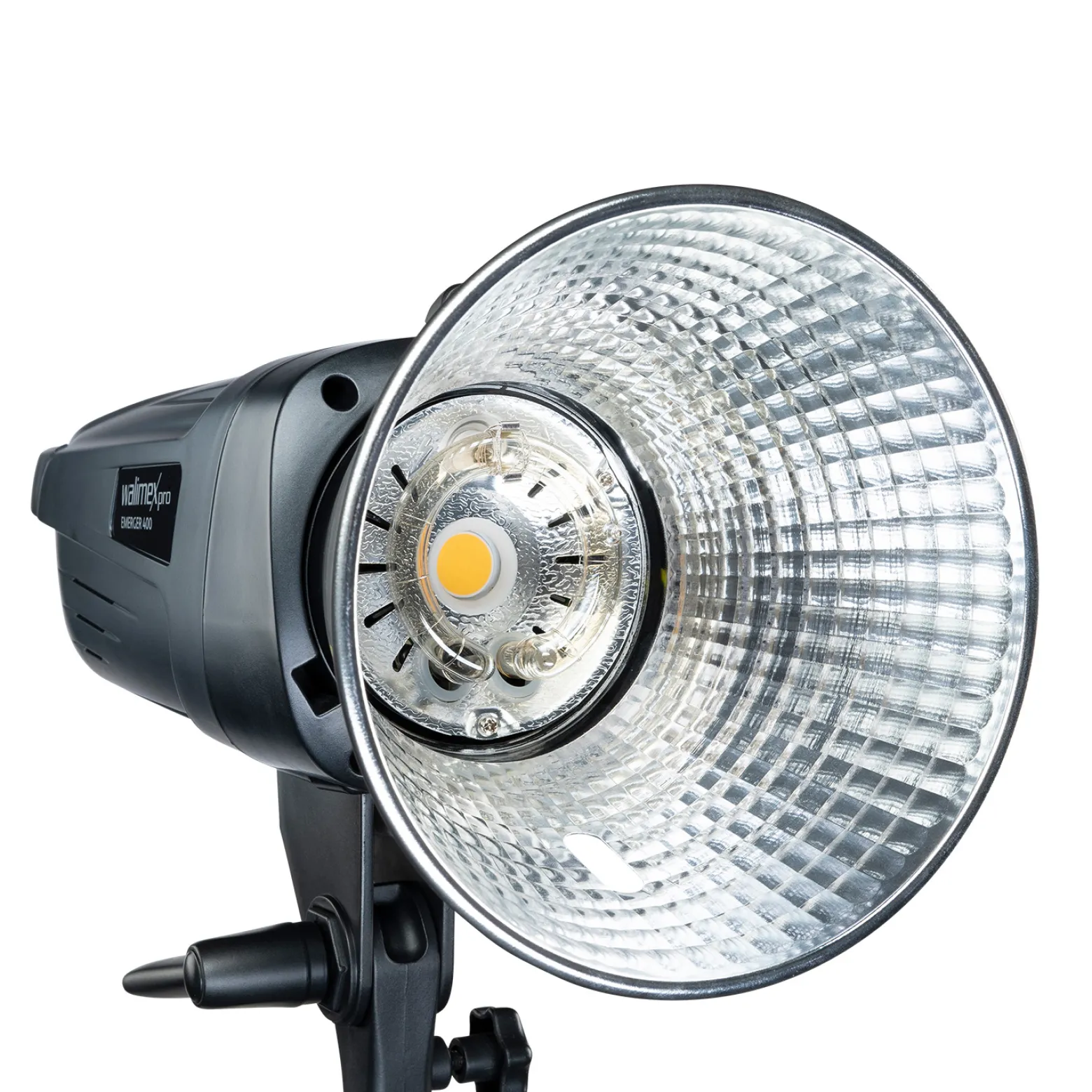 Walimex pro Emerger 400 Set Single Studioblitz mit 400 Ws Blitzleistung, Blitzgerät mit 2,4 GHz Funk, mit Softbox 60 x 90 cm und Lampenstativ, inkl. Transporttasche
