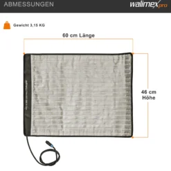 Walimex pro Flex LED 1000 Bi Color Leuchtmatte Set inkl. Softbox mit Frontdiffusor, 100 W Flächenleuchte, flexible Studioleuchte dimmbar, spritzwassergeschützte Videoleuchte