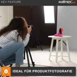 Walimex pro Fotostudio Set mit Softbox 50 x 70 cm und 4x LED je 35 W, Soft Box mit 135° Neigung, Studio Beleuchtung mit Diffusor und Daylight Farbtemperatur