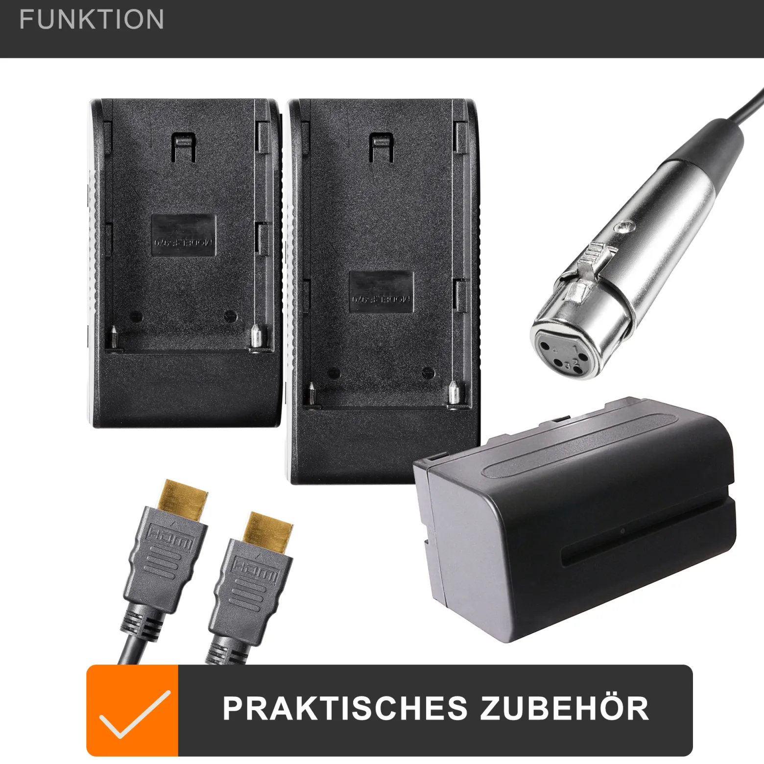 Walimex pro LCD Monitor Director II - Professioneller Video Screen - 24,6 cm / 9,7 Zoll / 1920 x 1080 Pixel, Full HD, 8-fach Zoom, HDMI Out - für Video DSLR Kamera