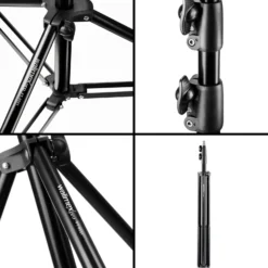 Walimex pro LED 500 Versalight Bi Color Flächenleuchte inkl. Lampenstativ, leistungsstarke Videoleuchte 32 W, Studioleuchte mit Fernbedienung, vollwertige Studio-Beleuchtung