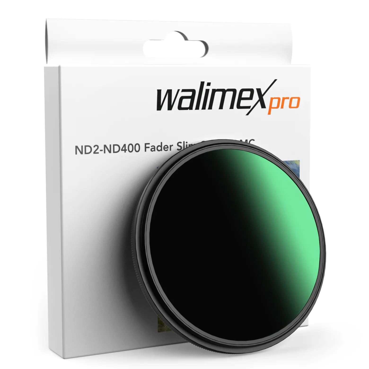 Walimex pro ND2-ND400 55 mm Fader Slim variabler Graufilter mit 9 Blendenstufen, ND Filter mit 18-lagiger Beschichtung