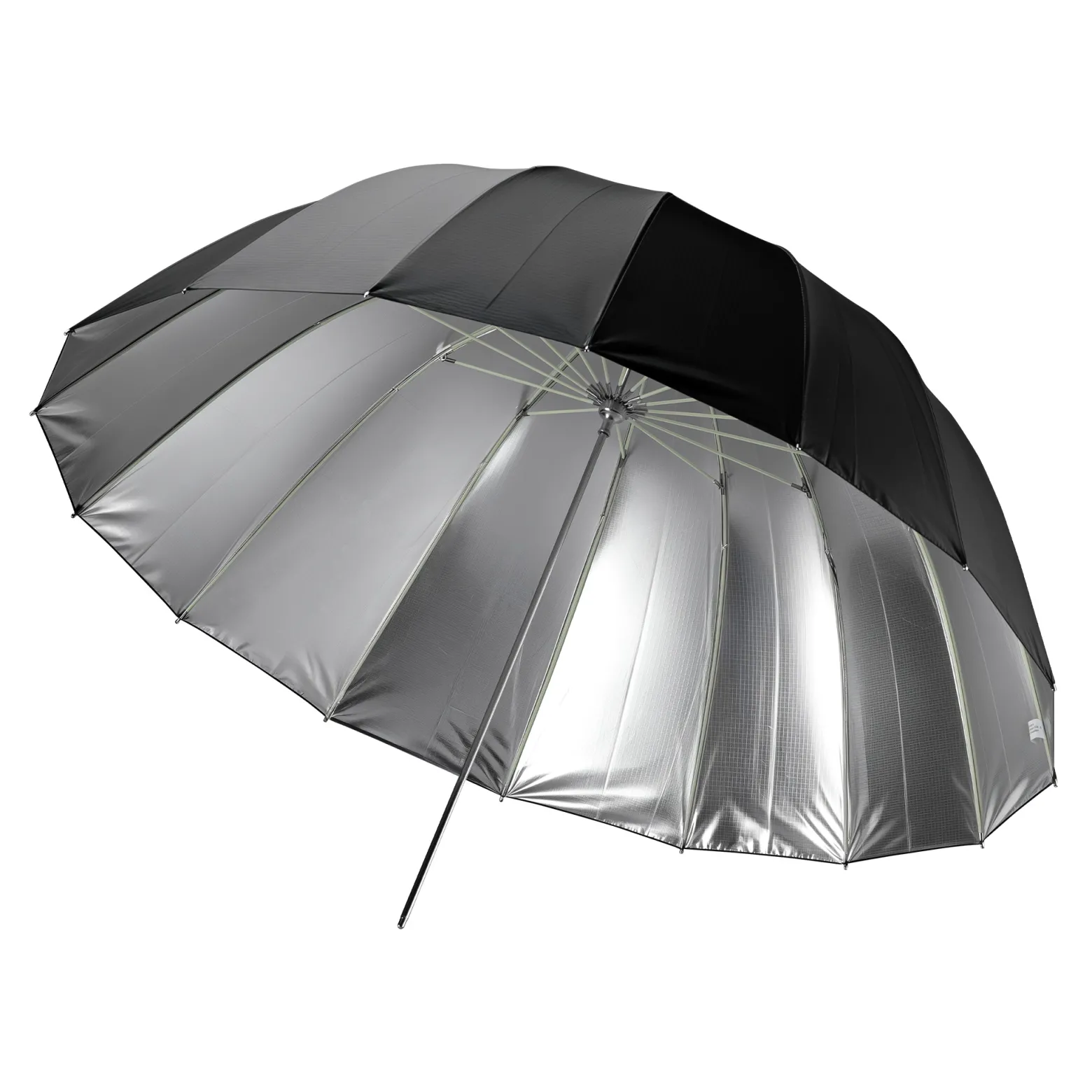 Walimex pro Parabol Reflexschirm schwarz/ silberfarben Ø 165 cm für kontrastreiches Licht