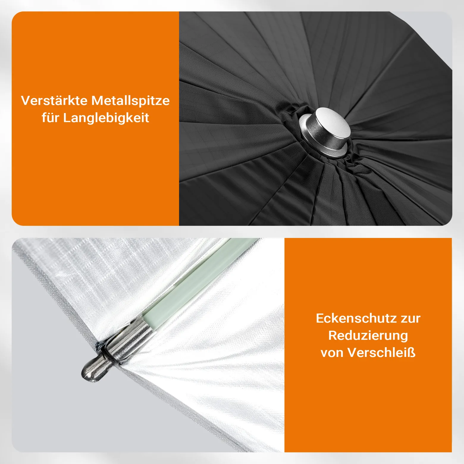 Walimex pro Parabol Reflexschirm schwarz/ weiß Ø 129 cm für weiches Licht