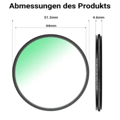 Walimex pro Polfilter Zirkular Slim Super DMC 49 mm, Polarisationsfilter mit 18-lagiger Beschichtung, CPL Filter mit 4,6 mm Slimfassung, Objektivfilter reduziert Reflexion und kräftigt Farben