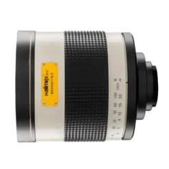 Walimex pro Spiegel Objektiv 800/8,0 DSLR kompatibel mit Canon R – Länge 131mm – für 800mm Brennweite – Vollformat/APS-C Sensor – Reise Natur Tiere – K-Mount T2-Adapter – 3,5m Naheinstellgrenze