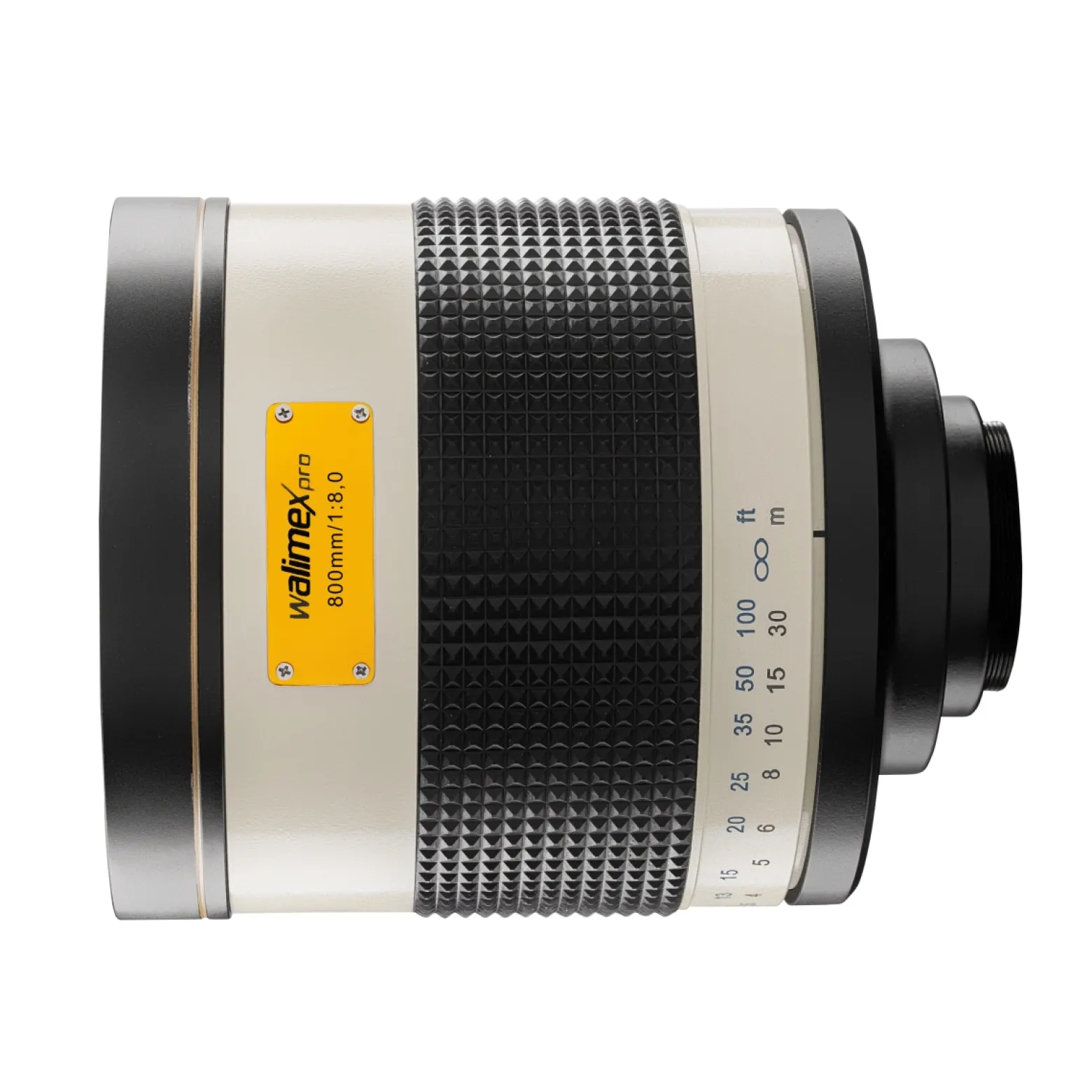 Walimex pro Spiegel Objektiv 800/8,0 DSLR kompatibel mit Nikon Z – Länge 131mm – für 800mm Brennweite – Vollformat/APS-C Sensor – für Reise Natur Tiere – K-Mount T2-Adapter – 3,5m Naheinstellgrenze