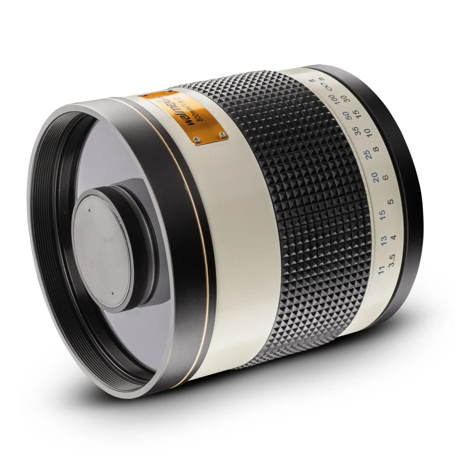Walimex pro Spiegel Objektiv 800/8,0 DSLR kompatibel mit Canon EOS M – Länge 131mm – für 800mm Brennweite – Vollformat/APS-C Sensor – Reise Natur Tiere – K-Mount T2-Adapter – 3,5m Naheinstellgrenze