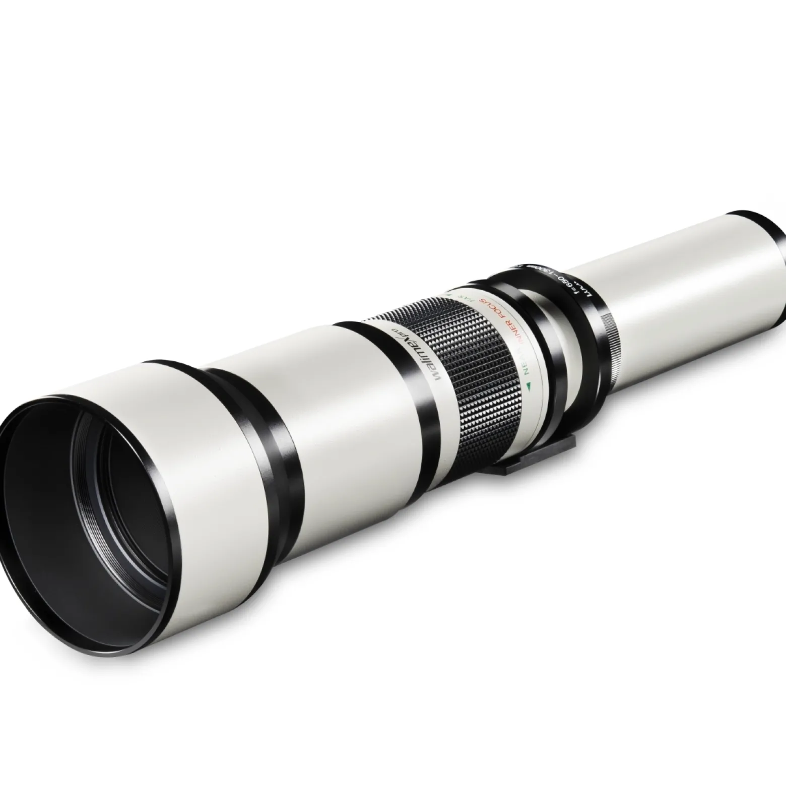 Walimex pro Teleobjektiv 650-1300mm 1:8-16 CSC kompatibel mit Nikon F – Manueller Fokus, Zoom-Teleobjektiv für Vollformat & APS-C Sensor – Ganzmetallfassung, inkl. Aufbewahrungstasche & Deckeln