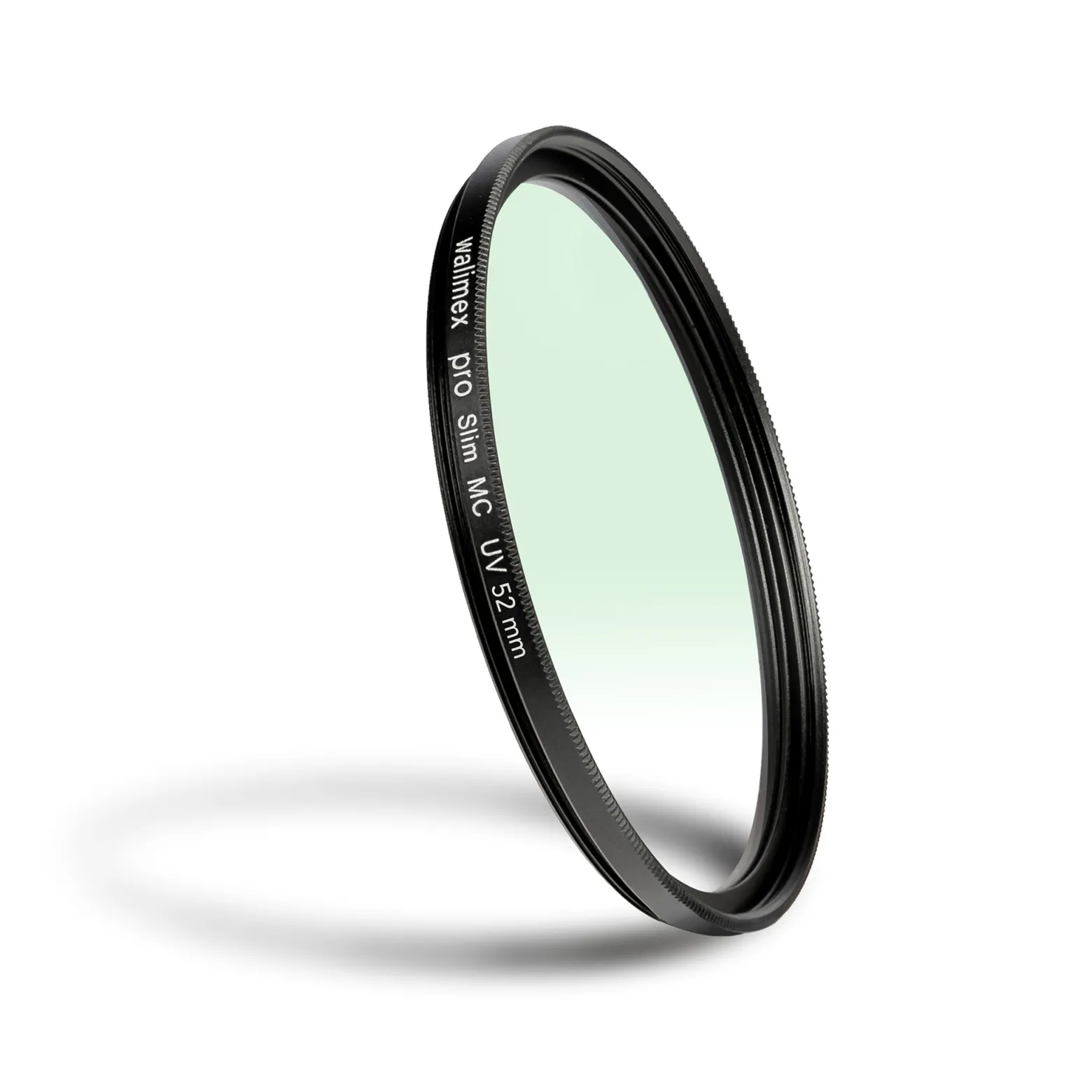 Walimex pro UV-Filter Slim MC 52mm - Schutz vor UV-Strahlen und Verschmutzung, Hochwertige Mehrschichtvergütung, mit äußerst dünner, gering auftragender Metallfassung, Inkl. Schutzhülle