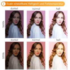 Walimex pro 3x LED Niova 100-F Pro 100 W Bi-Color Flächenleuchte mit 3x Lampenstativ, dimmbare Videoleuchte, Studioleuchte mit weichem Licht, Fotolicht mit Fernbedienung