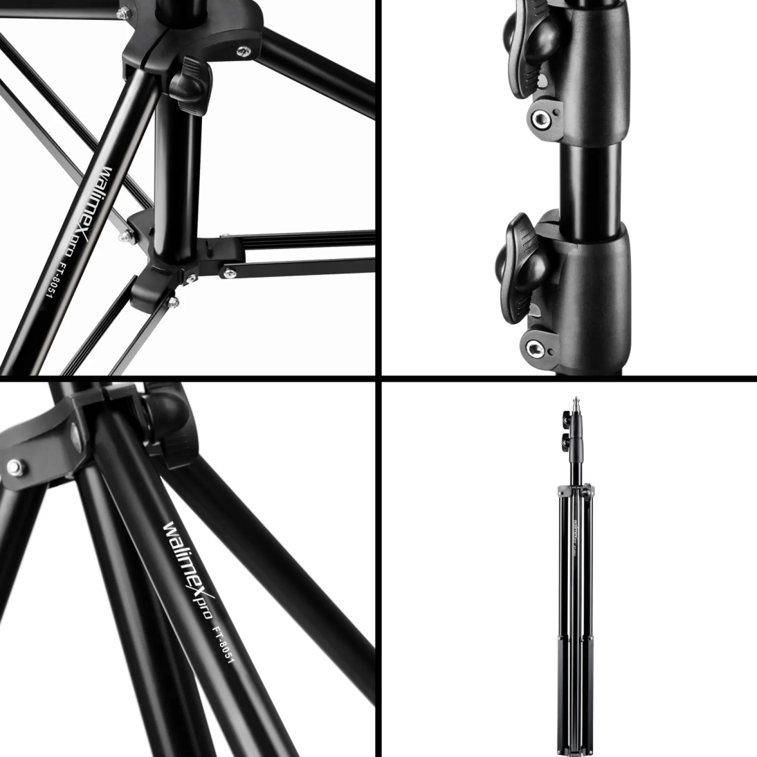 Walimex pro 2x LED 500 Versalight Bi Color Flächenleuchte inkl. 2x Lampenstativ, leistungsstarke Videoleuchte 32 W, Studioleuchte mit Fernbedienung, vollwertige Studio-Beleuchtung