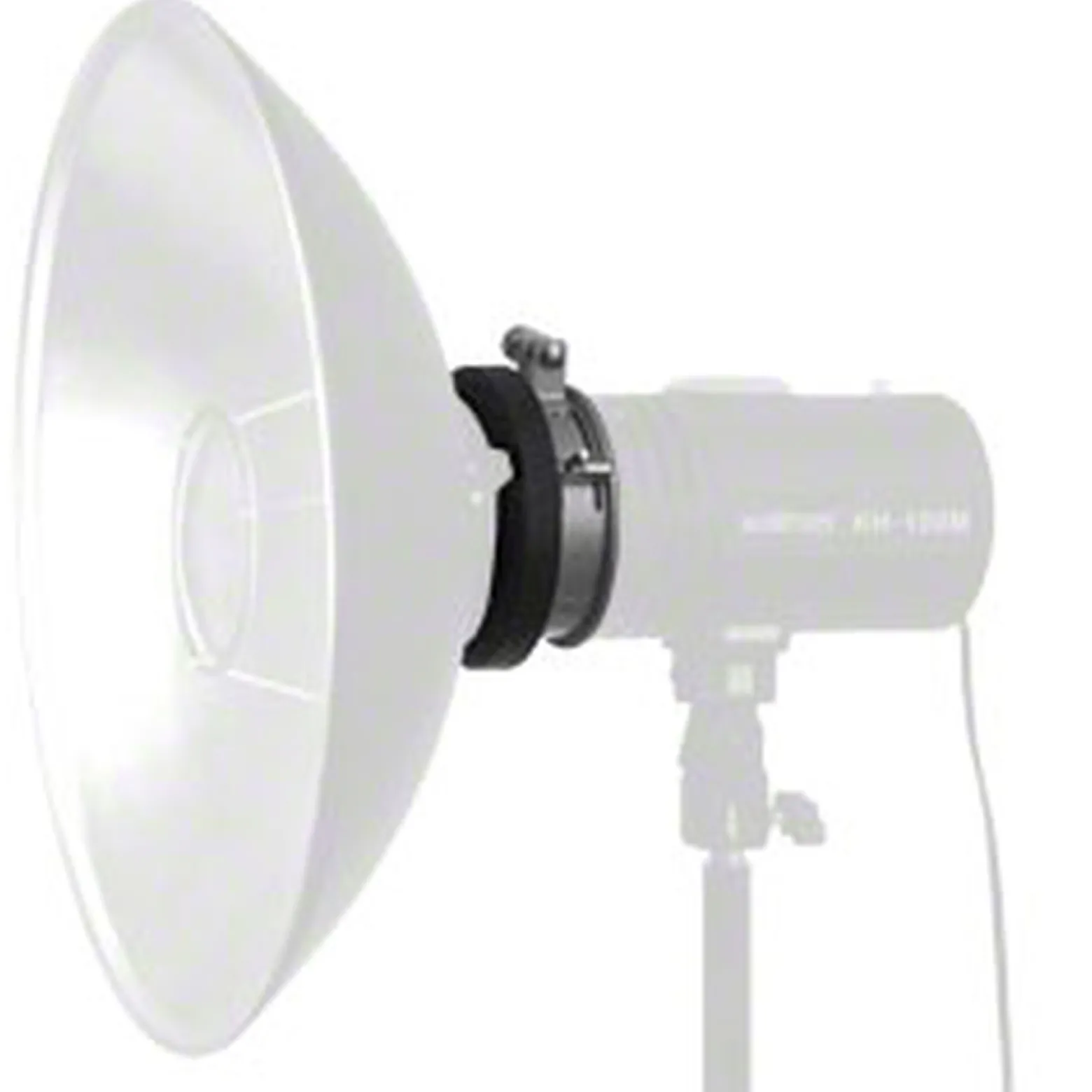 Walimex S-Bajonett-Adapter für Studioblitze mit Ø 9,5cm - 125 x 125 x 50 mm - kompatibel mit Serie VC, Serie RD, Serie M, Bowens, Aurora, Rimelite - mit Verriegelungshebel und Schelle