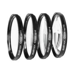 Walimex Set 4x Close up Makrolinsen/Nahlinsen - für 58 mm Gewinde - inkl. +1/+2/+4/+10 Dioptrien - Kamera Foto Zubehör für Makrofotografie Macro Shots Makro Objektiv