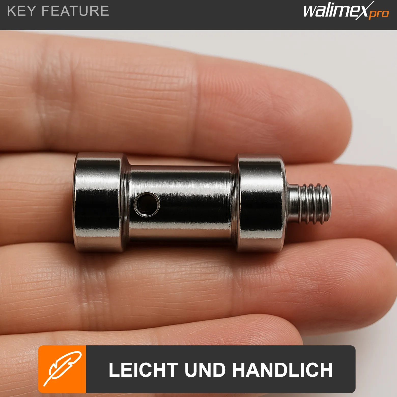 Walimex Set 4x Spigot Gewinde Adapter 1/4 Zoll auf 3/8 Zoll – Gewindeadapter für Kamera Zubehör und Stativ – Fotostudio Fotoshootings Fotografie