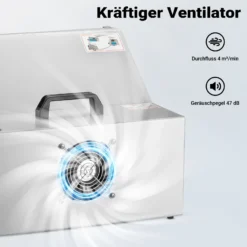 Wiltec Airbrush Absauganlage 4 m³/min, nur 47 dB, zur Absaugung von Farbe Farbnebel Sprühnebel, Filter erweiterbar, mit LED Beleuchtung, Lackierkabine für Airbrush-Arbeiten