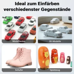 Wiltec Airbrush Absauganlage 4 m³/min, nur 47 dB, zur Absaugung von Farbe Farbnebel Sprühnebel, Filter erweiterbar,hochwertige Lackierkabine für Airbrush-Arbeiten
