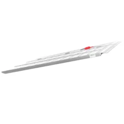 Wiltec Auffahrrampe 3-fach klappbar 215cm 340kg pro Element für Motorrad ATV Quad, Aluminium Auffahrschiene faltbar, Verladerampe rutschsicher