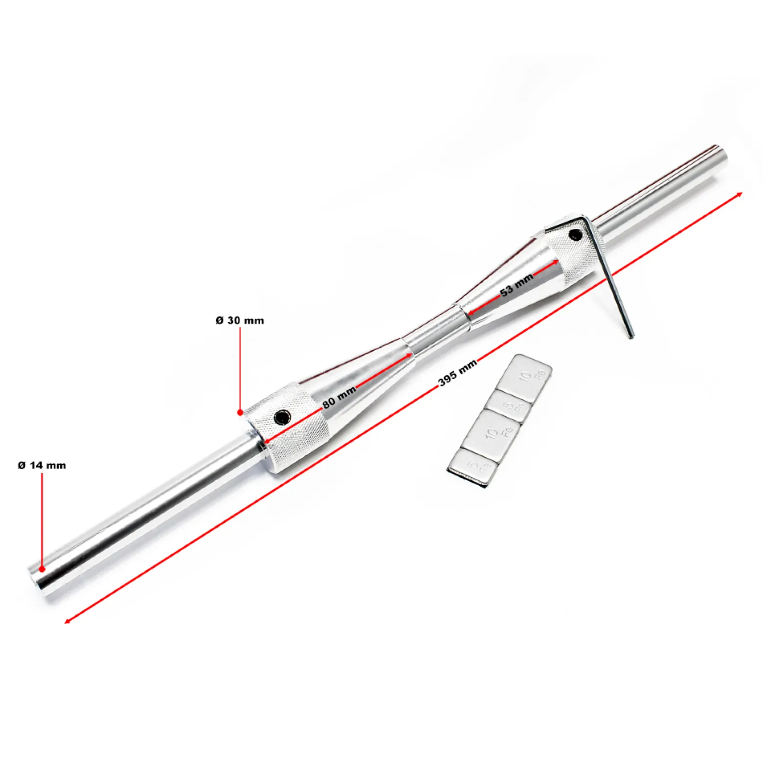 Wiltec Auswuchtbock für Motorradrreifen, für Radgrößen mit Achensdurchmesser 29 mm, zum Auswuchten, Reparatur von Schaden an Felgen und Rädern, Wuchtmaschine
