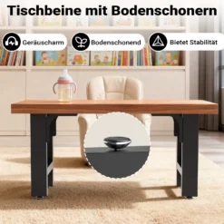 Wiltec Bankkufen aus Stahl 2er Set Vierkantrohren 40x43 cm schwarz pulverbeschichtet Bankgestell Bankbeine Tischbeine Tischgestell