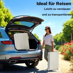 Wiltec Campingmöbel Set 5tlg. Campingtisch mit Stühlen höhenverstellbarer Tisch plus 4 Campingstühle Aluminium Sitzgarnitur Campingtisch klappbar Klapptisch Camping Garnitur faltbar