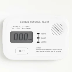 Wiltec CO Melder mit Display Set 80 Stück, Kohlenmonoxid-Melder inkl. austauschbarer Batterien