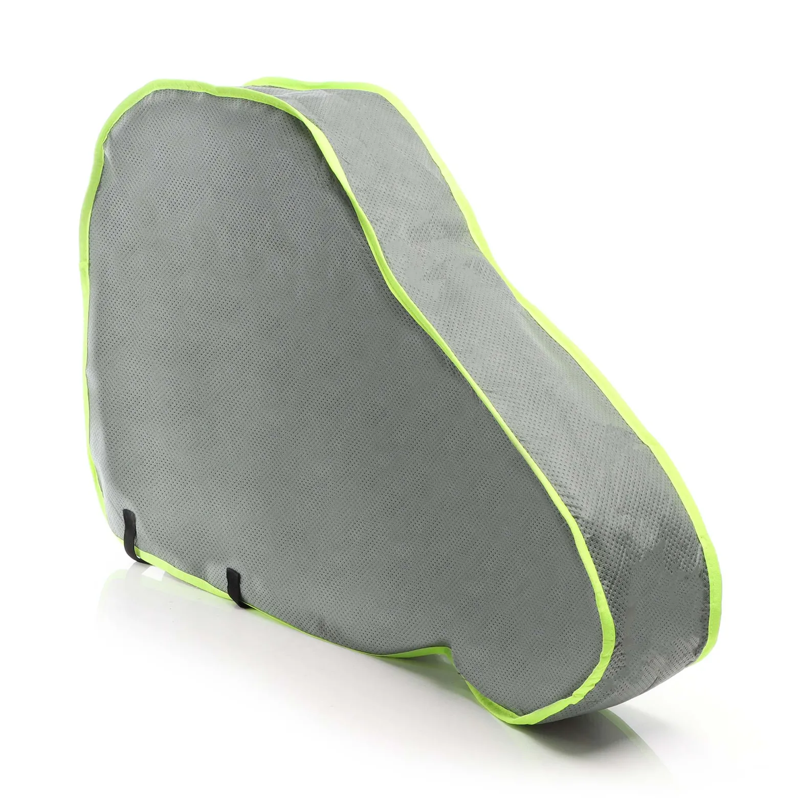 Wiltec Deichselabdeckung Grau 95x61x15cm Deichselhaube für Wohnwagen und Anhänger, UV-beständig, 2 Spanngurte mit Klickverschluss, Vliesmaterial
