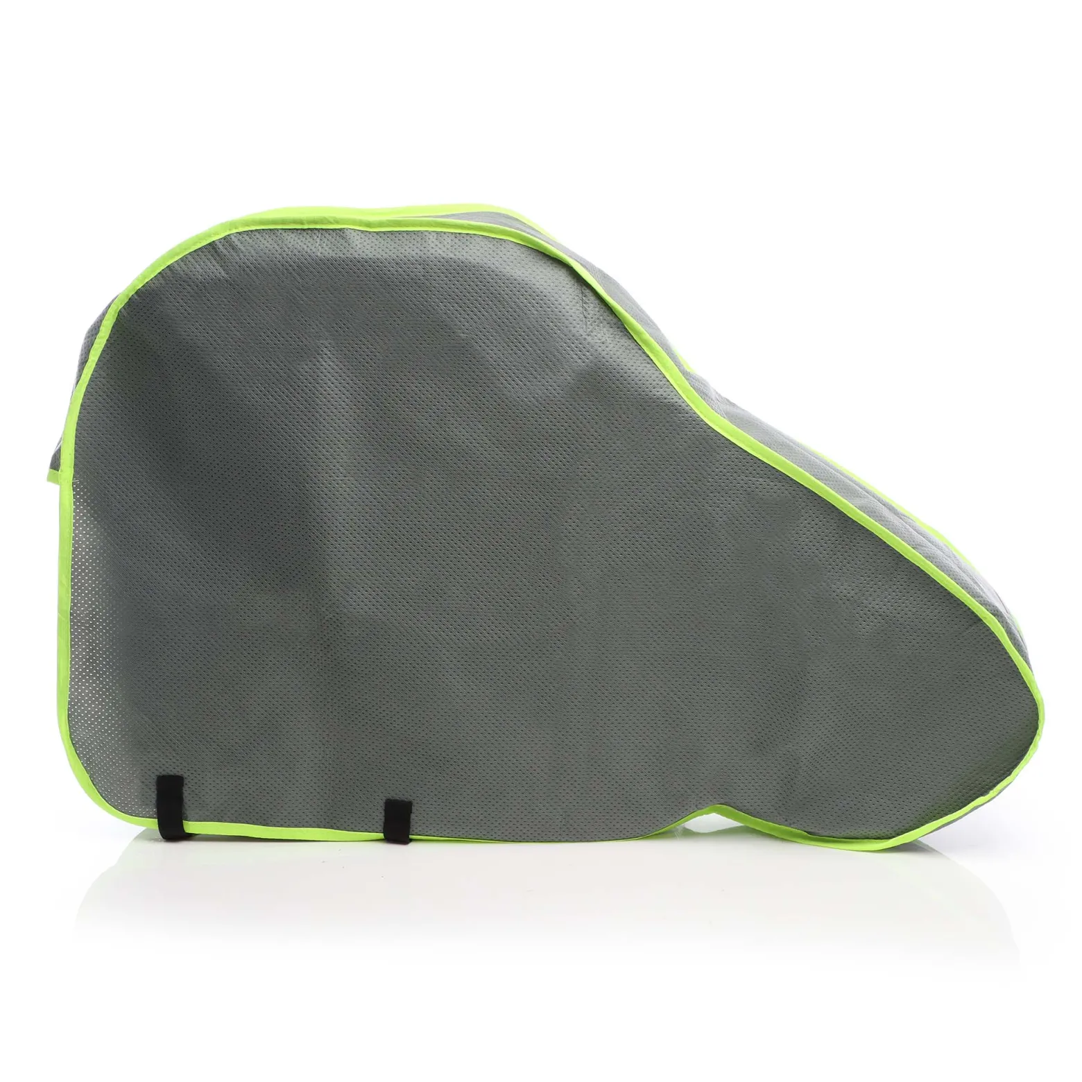 Wiltec Deichselabdeckung Grau 95x61x15cm Deichselhaube für Wohnwagen und Anhänger, UV-beständig, 2 Spanngurte mit Klickverschluss, Vliesmaterial