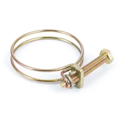 Wiltec Drahtschlauchschelle W1 35-40mm 2,2mm M6x40 aus verzinktem Stahl Schlauchschelle für Schlauchtüllen, Gewinde- und Rohrenden