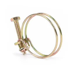 Wiltec Drahtschlauchschelle W1 35-40mm 2,2mm M6x40 aus verzinktem Stahl Schlauchschelle für Schlauchtüllen, Gewinde- und Rohrenden