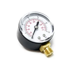 Wiltec Druckanzeige für Druckbehälter, 56 x 30 x 70 mm, Manometer radial DN8 (1/4