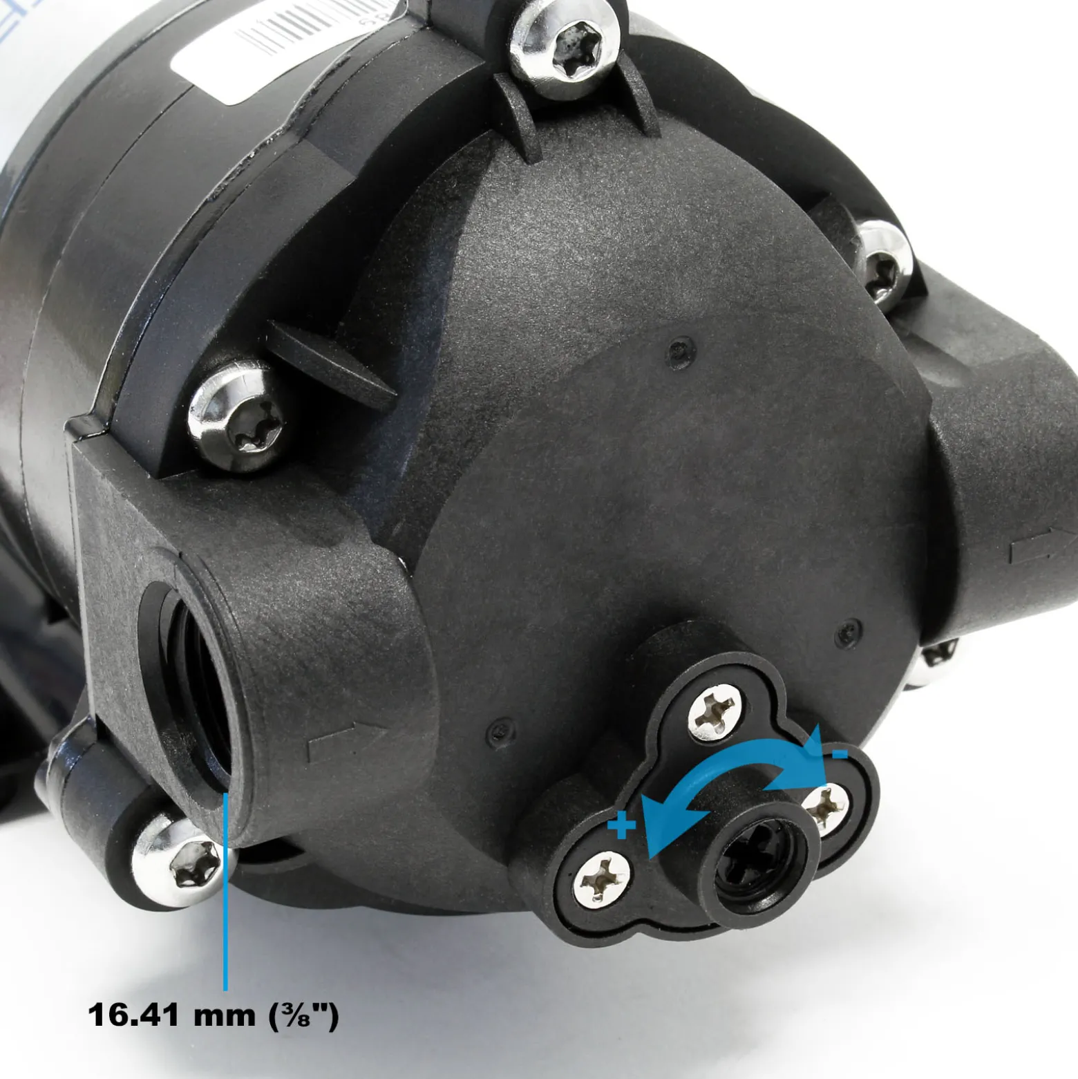 Wiltec Druckerhöhungspumpe 100 GPD (350 l), Booster Pumpe 35 W für Umkehrosmoseanlage, Wasser Eingangsdruck 2 bar auf Ausgangsdruck 5 bar