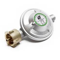 Wiltec Druckminderer auf 50 mbar mit 150 cm Propanschlauch für Gaszylinder mit Eingang Ø 1/14" / 21,8 mm LH Gasdruckregler Druckregler Gasregler Gasdruckminderer