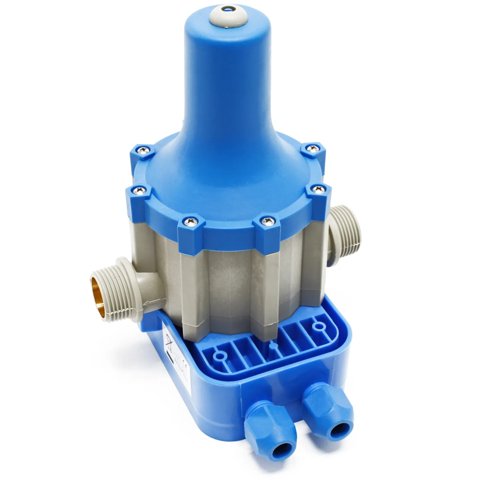 Wiltec Druckschalter SKD-1 230V 1-phasig bis 10 bar, Druckwächter mit Trockenlaufschutz für Hauswasserwerke und Pumpen, zuverlässige Pumpensteuerung